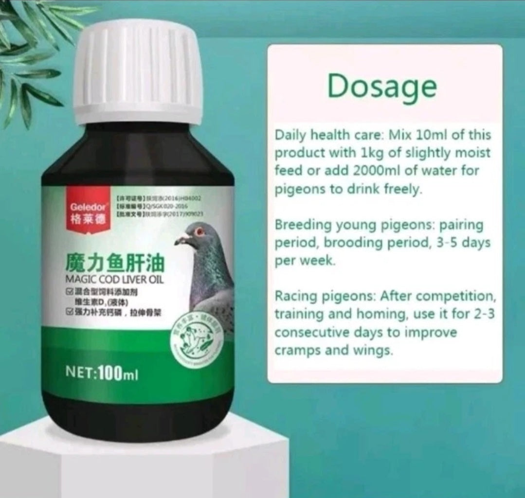 Magic Cod oliver Anti-chondrosis, reduce thin shell eggs, Protect the gut and strengthen muscles