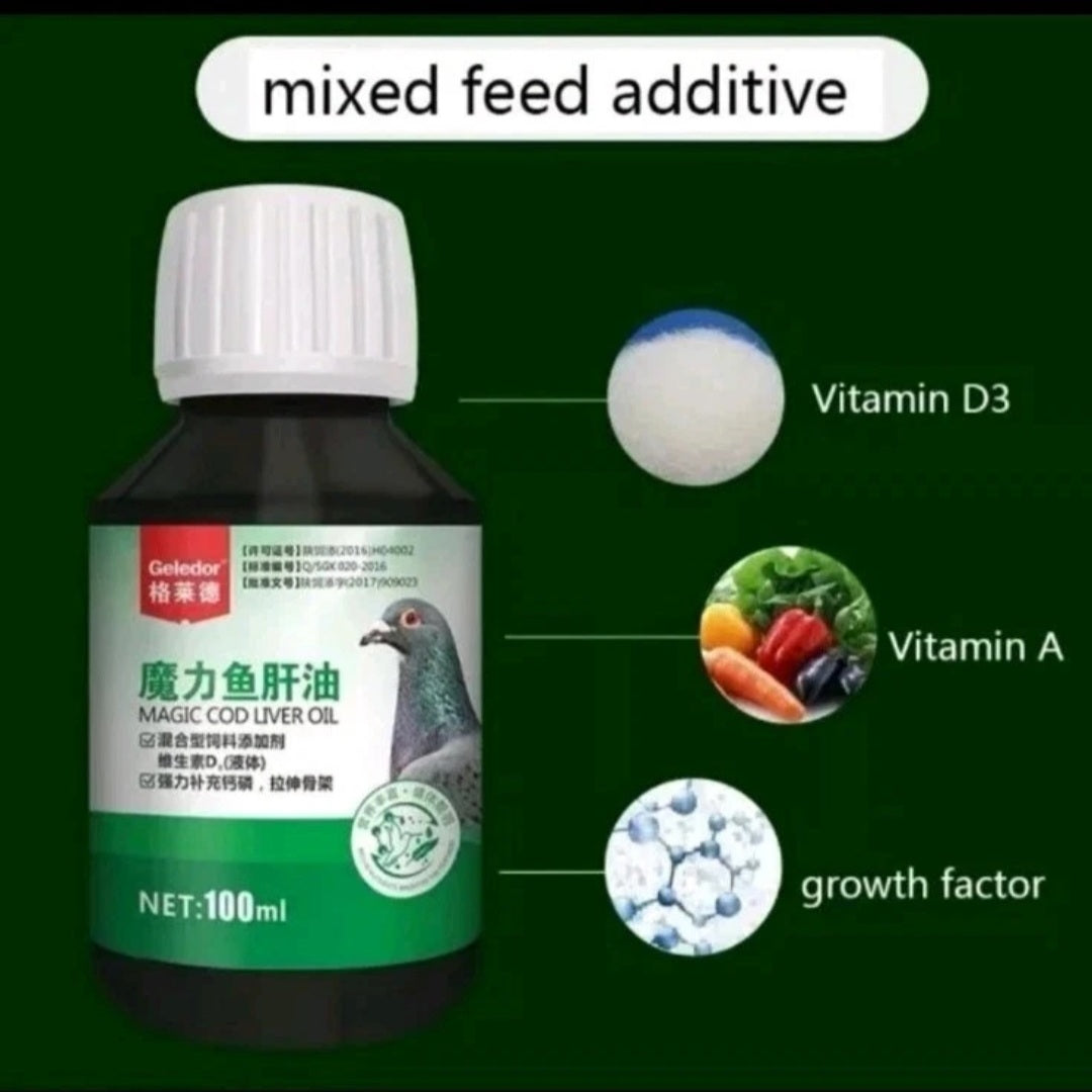 Magic Cod oliver Anti-chondrosis, reduce thin shell eggs, Protect the gut and strengthen muscles