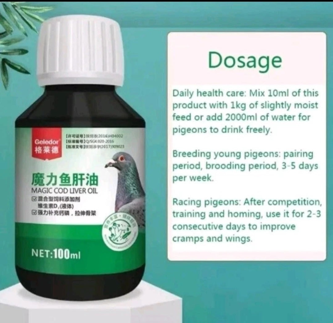 Magic Cod oliver Anti-chondrosis, reduce thin shell eggs, Protect the gut and strengthen muscles