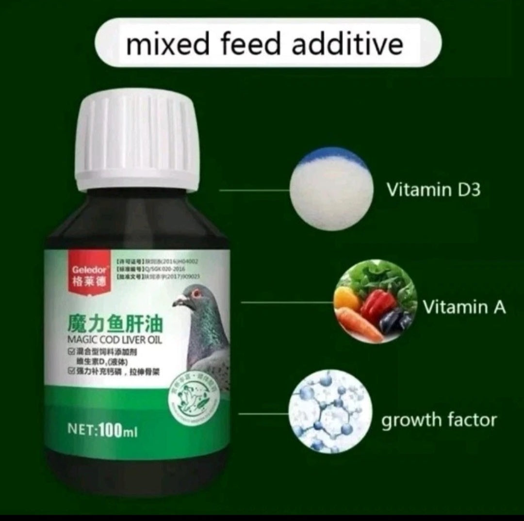 Magic Cod oliver Anti-chondrosis, reduce thin shell eggs, Protect the gut and strengthen muscles
